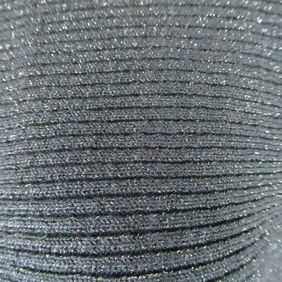 Chico's Navy Blue Metallic Dolman Sleeve Pullover Sweater Ribbed 1 Small - Picture 5 of 10